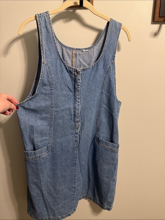 Dresses & Skirts - Denim Sleeveless Dress in Light Blue